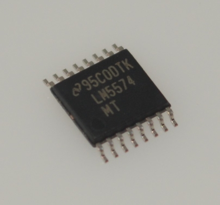 LM5574MTX 75V Wide Input 3A Step-Down DC/DC Converter Terintegrasi 170mΩ MOSFET 50kHz-1MHz Freq Adjust Thermal/UVLO/OCP Protection -40°C sampai +125°C Paket TSSOP-16