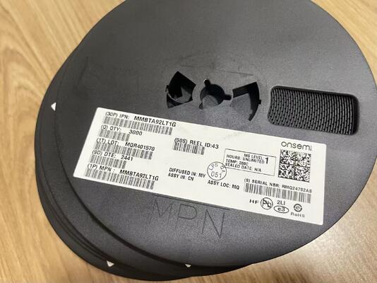 MMBTA92LT1G Transistor PNP 300V VCEO 500mA Ic SOT-23 Tegangan Tinggi Saturasi Rendah Peralihan Cepat untuk Telekomunikasi dan Industri