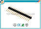 Black Terminal Block Connectors Single Row Pin Header With 2.54mm Pitch