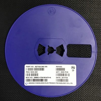 BZT52C36S 36V Zener Diode 500mW Daya ± 5% Toleransi SOD-323 Paket Miniatur Rendah ZZT and ZZK, Ideal untuk Regulasi Tegangan and Perlindungan Surge
