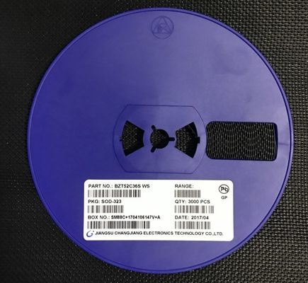BZT52C36S 36V Zener Diode 500mW Daya ± 5% Toleransi SOD-323 Paket Miniatur Rendah ZZT and ZZK, Ideal untuk Regulasi Tegangan and Perlindungan Surge