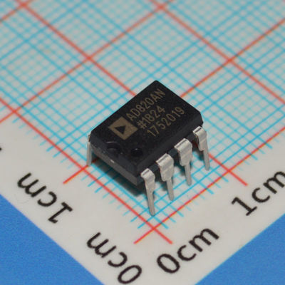 AD820AN Op Amp Presisi 5MHz, Catu Daya ±18V, Offset 3mV, Arus Bias 1μA, DIP-8, -40°C hingga +85°C