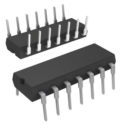 Sirkuit Terpadu IR2110PBF Driver Tinggi-Rendah 600V Arus Puncak 2A Logika 10V-20V Waktu Naik 500ns Paket / Casing 14-DIP (0.300", 7.62mm) -40°C hingga +125°C