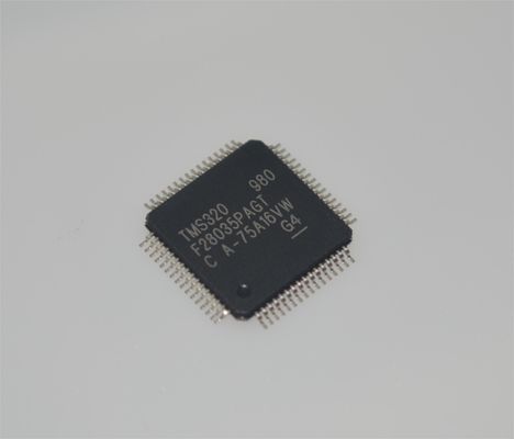 TMS320F28035PAGT 60MHz C2000 MCU 128KB Flash 12-bit ADC 16 PWM TQFP-64 -40°C sampai +105°C
