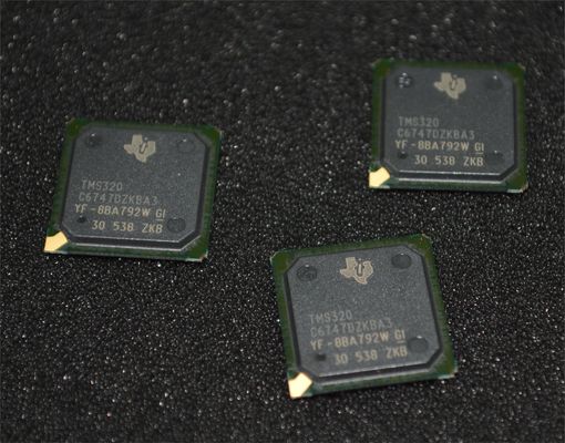 TMS320C6747DZKBA3 456MHz DSP Dual-Core 3648MBPS 32KB Cache L1 256KB RAM BGA-256 -40°C hingga +100°C DSP Industri