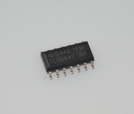 TL084ACDR Quad Precision JFET Op Amp 4MHz BW 13V/µs Slew Rate ±18V Catu Daya 3pA Input Bias SOIC-14 -40°C hingga +125°C
