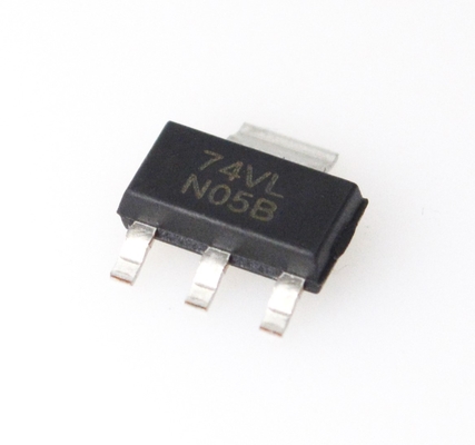 LM1117IMPX-3.3 Regulator LDO Keluaran Tetap 3.3V 800mA Tegangan Jatuh Rendah (1.2V) Akurasi Tinggi (±2%) Perlindungan Termal & Arus Paket SOT-223 Stabil dengan Kapasitor Keramik