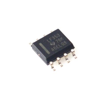 LF353DR Op-Amp JFET Ganda 4MHz Bandwidth Kebisingan Rendah Impedansi Input Tinggi Rentang Catu Daya Lebar (±18V) Daya Rendah Laju Slew Cepat Paket TO-99/DIP - Ideal untuk Sirkuit Audio and Presisi