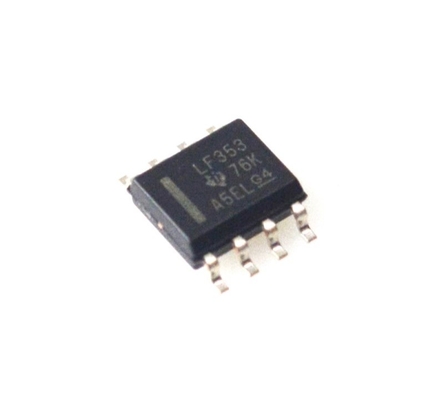 LF353DR Op-Amp JFET Ganda 4MHz Bandwidth Kebisingan Rendah Impedansi Input Tinggi Rentang Catu Daya Lebar (±18V) Daya Rendah Laju Slew Cepat Paket TO-99/DIP - Ideal untuk Sirkuit Audio & Presisi
