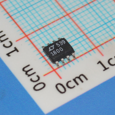LT1800CS8#PBF Op Amp 100MHz Gain BW 450V/μs Slew Rate 3.5nV/√Hz Noise 2.7-12.6V Supply Rail-to-Rail I/O 8-Pin SOIC -40°C sampai 85°C Low Power
