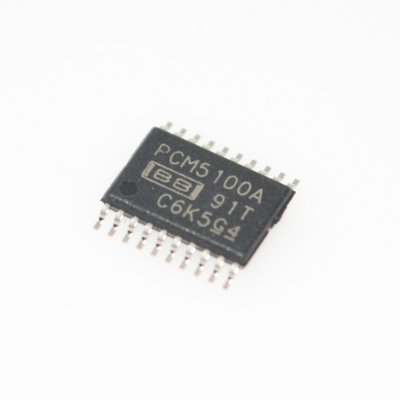 PCM5100APWR Advanced 32-bit 384kHz Stereo DAC 112dB SNR, <0.001% THD+N Integrated LP Filter 2VRMS Output Low Jitter Single Supply (2.7-5.5V) Tiny TSSOP-16 untuk Portable Hi-Fi Audio