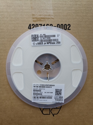 CC0603JRNPO0BN200 Kapasitor NPO 200pF Ideal untuk Sirkuit Frekuensi Tinggi Ukuran 0603 Ultra-Stabil ESR Rendah Faktor Q Tinggi Nilai Presisi Kinerja Unggul Sesuai RoHS