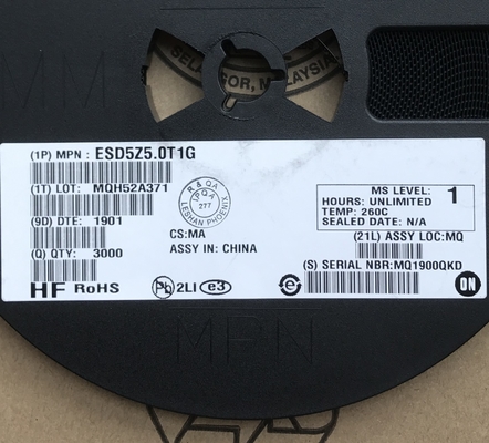 Lindungi Jalur Data Berkecepatan Tinggi dengan ESD5Z3.3T1G 3.3V Clamping Unidirectional Kapasitas Ultra-Rendah dan Respon Sub-nanodetik dalam Paket Miniatur SOD-523