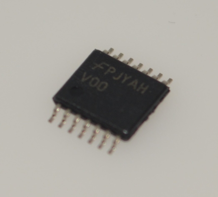 74VHC00MTCX Gerbang NAND 2-Input Quad 2-5.5V dengan Teknologi CMOS Toleran 5.5V Kecepatan Tinggi, Output Drive 8mA, Kebisingan Rendah, Penundaan <10ns, dan Kemasan TSSOP-14 yang Kompak
