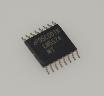 LM5574MTX 75V Wide Input 3A Step-Down DC/DC Converter Terintegrasi 170mΩ MOSFET 50kHz-1MHz Freq Adjust Thermal/UVLO/OCP Protection -40°C sampai +125°C Paket TSSOP-16