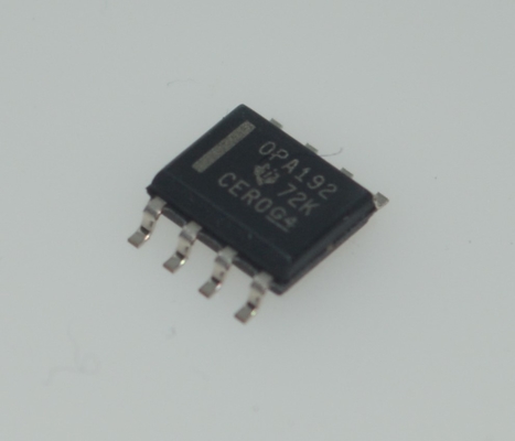 OPA192IDR Presisi Op-Amp dengan Offset 25μV, Drift 0.2μV/°C, GBW 10MHz, SR 20V/μS, Noise 1/f 1.1kHz, Input CMOS RRO, Ib 2.2nA, Paket SOIC-8