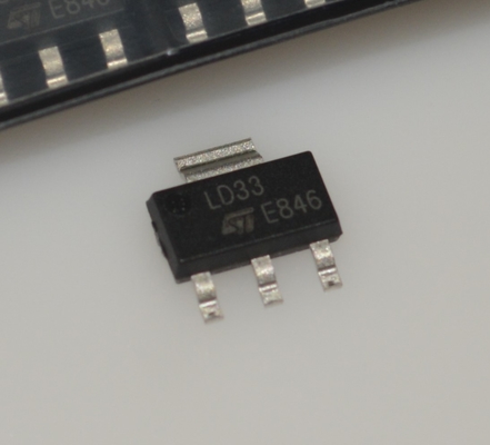 LD1117S33CTR Regulator Tegangan LDO 3.3V dengan Output 1A Tegangan Dropout Rendah Akurasi Tinggi Perlindungan Arus Berlebih & Termal Stabil dengan Kapasitor Keramik Paket SOT-223