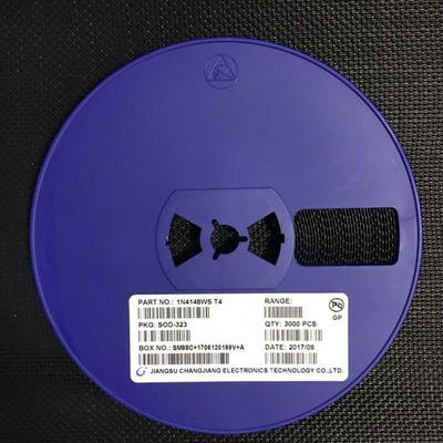 Dioda Switching Kecepatan Tinggi 1N4148WS dengan Rating 100V Arus 150mA Kapasitansi Ultra-Rendah 2pF Pemulihan 4ns Paket Miniatur SOD-323 Kualifikasi AEC-Q101 untuk Aplikasi Otomotif dan Umum
