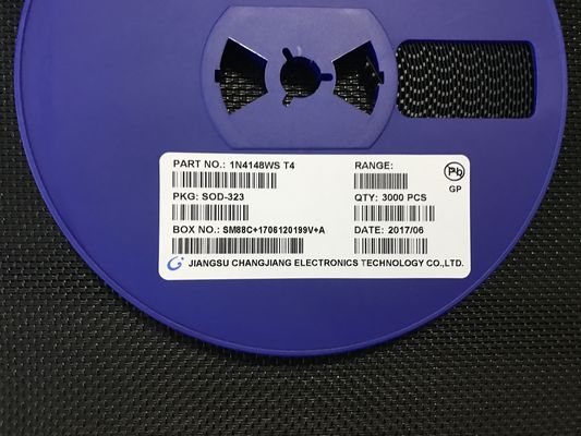 Dioda Switching Kecepatan Tinggi 1N4148WS dengan Rating 100V Arus 150mA Kapasitansi Ultra-Rendah 2pF Pemulihan 4ns Paket Miniatur SOD-323 Kualifikasi AEC-Q101 untuk Aplikasi Otomotif dan Umum