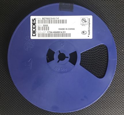 BZT52C3V0-7-F 3.0V 300mW Zener Diode with ±5% Tolerance SOD-123 Package Low Leakage 5mA Test Current Halogen-Free AEC-Q101 Qualified Tape and Reel Packaging