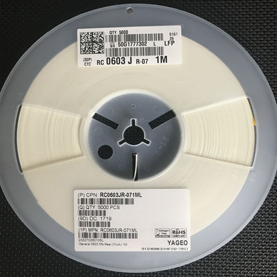 RC0603JR-071ML 1mΩ 5% 0603 Shunt Resistor 0.1W Power 75V Rated High Current Capability Stable Thick Film Tape & Reel Packing RoHS Compliant Cost-Effective Solution
