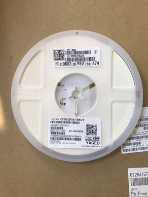 CC0603ZRY5V7BB104 0.1μF 16V X5R 0603 MLCC ±10% Tolerance High CV Stable Performance Nickel Barrier Flexible Termination RoHS Compliant Tape & Reel Packaging