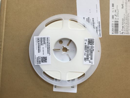 RC0603FR-074K7L Resistor Presisi 4.7kΩ, Casing 0603, Toleransi 1%, TCR ±100ppm/°C, Peringkat 1/10W, Teknologi Film Tipis, Bebas Halogen, Sesuai RoHS untuk Elektronik Industri & Otomotif