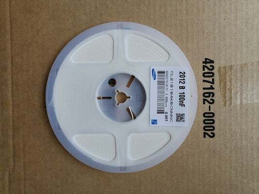 Kompak 1206 X7R MLCC 0.1μF Kapasitas 50V Tegangan Tinggi Rating Stabil Performa suhu rendah ESR/ESL Ukuran miniatur Keandalan tinggi Ideal untuk penyaringan saluran listrik dan pemisahan industri