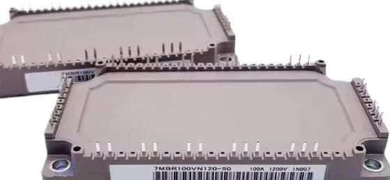 7MBR100VN120-50 Modul PIM 1200V 100A Terintegrasi Penyearah dan Inverter Kerugian Rendah Isolasi Tinggi NTC Built-in Paket Kompak Untuk Penggerak Motor Industri dan UPS