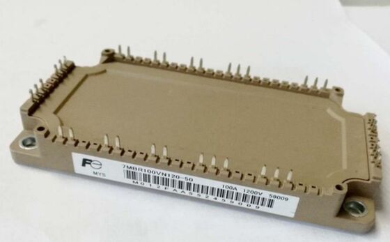 7MBR100VN120-50 Modul PIM 1200V 100A Terintegrasi Penyearah dan Inverter Kerugian Rendah Isolasi Tinggi NTC Built-in Paket Kompak Untuk Penggerak Motor Industri dan UPS