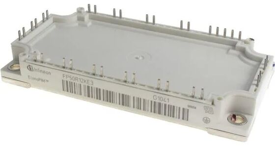 Modul IGBT FP50R12KE3 1200V 50A PIM TRENCHSTOP™ IGBT3 VCE(sat) Rendah Rugi Switching Rendah Penyearah Terintegrasi dan Pelat Dasar Tembaga Rem NTC Untuk Penggerak Motor