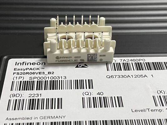 FS20R06VE3_B2 600V 20A Modul IGBT Teknologi Trenchstop VCEsat Rendah Switching Cepat NTC Terintegrasi Kontak PressFIT Kepadatan Daya Tinggi ECONOIM-3 untuk Drive