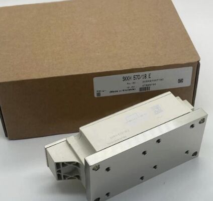 SKKH570/18E 1800V 570A Modul Thyristor-Dioda Seri Ganda Gerbang Amplifikasi VF Rendah 1.44V, Lonjakan 19kA Basis Keramik AlN Kontak Tekanan Tersertifikasi UL untuk Soft Starter