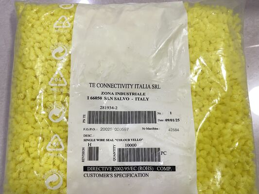 281934-2 2 Posisi Pitch 2.5mm Header Wire-to-Board Sudut Kanan Through Hole Terbungkus Kunci Gesekan Terpolarisasi Berlapis Timah untuk Aplikasi Industri dan Otomotif