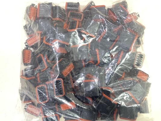 DT06-12SB 12 Posisi 4.19mm Pitch Automotive Connector Black Receptacle Crimp Housing Wedgelock Integrated Latch IP68 Sealed 13A Rating for Harsh Environment Wiring