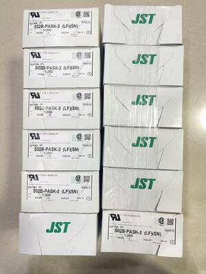 S02B-PASK-2 2 Posisi 2.0mm Pitch Header Seri PA Top Entry Through Hole Tin Plating 3A Rating 100V AC untuk Wire-to-Board dan Kompakt Elektronik