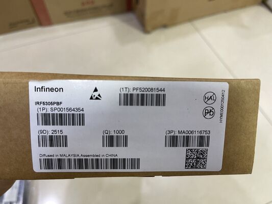 IRF5305PBF P-Chan MOSFET -55V Vdss -31A Id 65mOhm Rds ((on) cepat beralih gerbang tingkat logika TO-220 paket