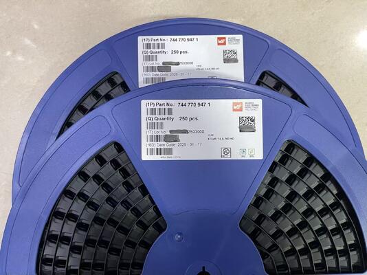 7447709471 Induktor berpelindung 470uH 1,4A dengan rating 1,5A sat AEC-Q200 -40~125°C 12x12mm SMD untuk DC/DC dan otomatis