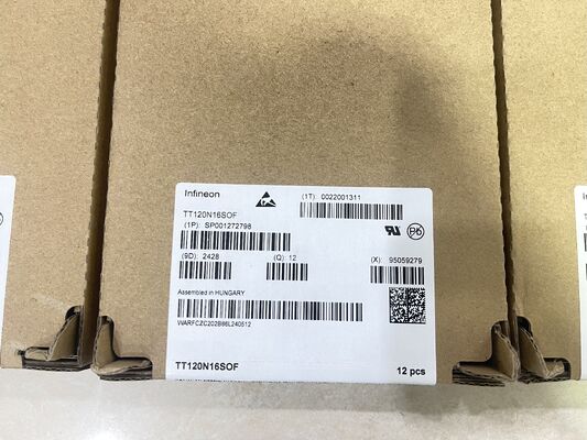 TT120N16SOFHPSA1 SCR modul 1600V Vdrm 120A Itav kontak tekanan tegangan tinggi tegangan tinggi kerugian rendah kelas industri untuk kontrol daya