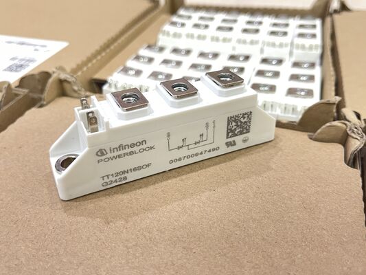TT120N16SOFHPSA1 SCR modul 1600V Vdrm 120A Itav kontak tekanan tegangan tinggi tegangan tinggi kerugian rendah kelas industri untuk kontrol daya